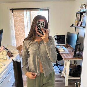 Target grey cardigan